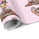 Zombie-Button oben Geschenkpapier (Rolleneckpunkt)