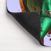 Zombie Button-oben Mousepad (Ecke)