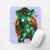 Zombie Button-oben Mousepad (Mit Mouse)