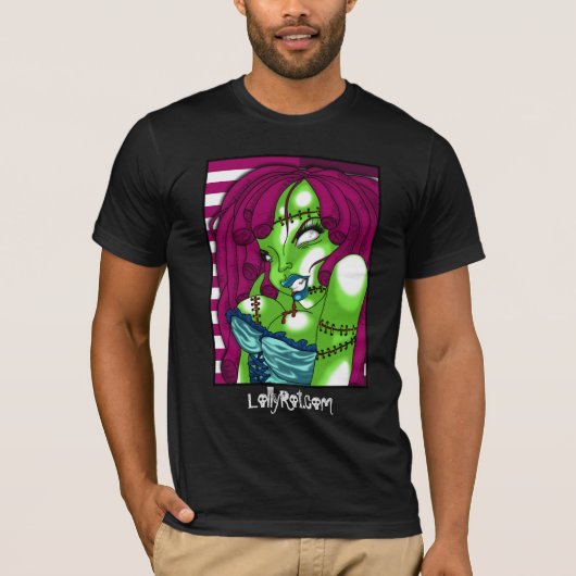 Zombie Button-oben T-Shirt (Vorderseite)