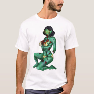 Zombie Button-Oben T - Shirt