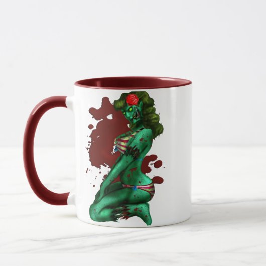 Zombie Button-Oben Tasse (Links)