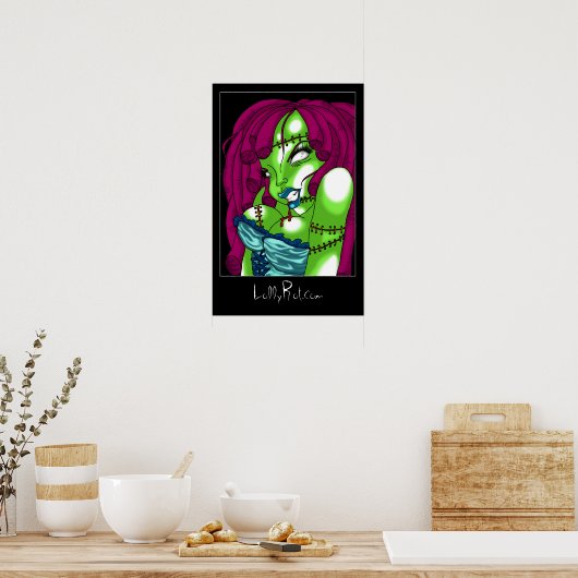 Zombie-Button Poster (Küche)