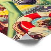 Zombie-Button Poster (Ecke)