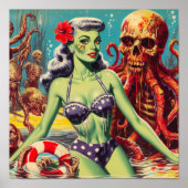 Zombie-Button Poster (Vorne)