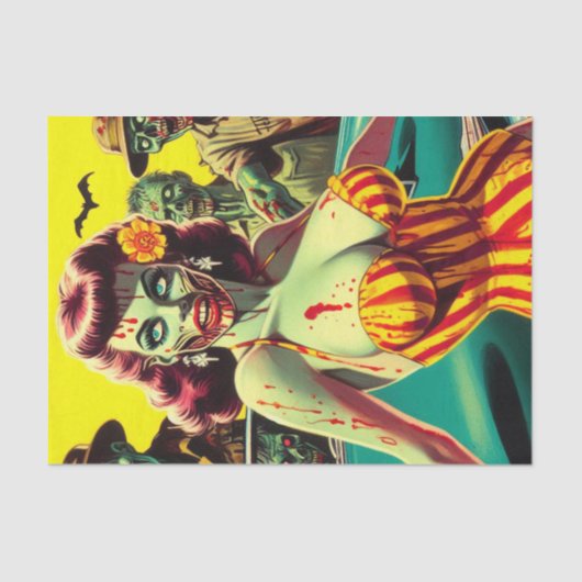 Zombie-Button Seidenpapier (Vorderseite)