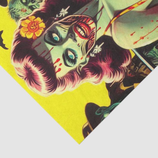 Zombie-Button Seidenpapier (Ausschnitt)