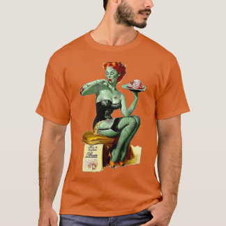 Zombie Button Up Girl Halloween T-Shirt