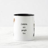 Zombie Button Up Girl Protest I Coffee Tasse (Zentrum)