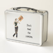 Zombie Button Up Girl Protest I Lunch Box (Rückseite)