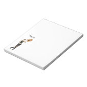 Zombie Button Up Girl Protest I Notepad Notizblock (Rotiert)