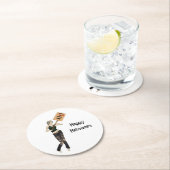 Zombie Button Up Girl Protest I Paper Untersetzer (Vor Ort)