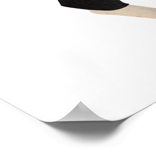 Zombie Button Up Girl Protest I Poster (Ecke)