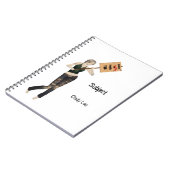 Zombie Button Up Girl Protest I Spiral Notebook Notizblock (Linke Seite)