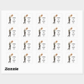 Zombie Button Up Girl Protest I Stickers (Blatt)