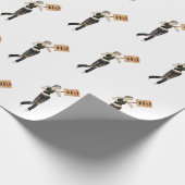 Zombie Button Up Girl Protest I Wrapping Paper Geschenkpapier (Ecke)