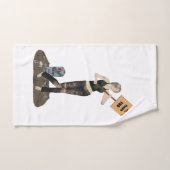 Zombie Button Up Girl Protest II Handtuch (Handtuch)