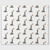 Zombie Button Up Girl Protest II Packpapier (Flach)