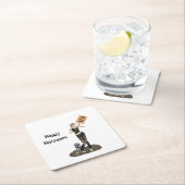 Zombie Button Up Girl Protest II Paper Untersetzer (Vor Ort)