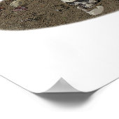 Zombie Button Up Girl Protest II Poster (Ecke)