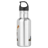 Zombie Button Up Girl Protest II Wasserflasche (Rückseite)