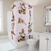 Zombie-Button Ups Duschvorhang (Beispiel)