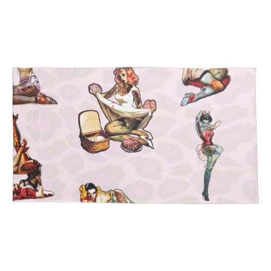 Zombie Button Ups Kissenbezug (Rückseite)