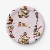 Zombie Button Ups Pappteller (Vorderseite)