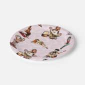 Zombie Button Ups Pappteller (Schrägansicht)