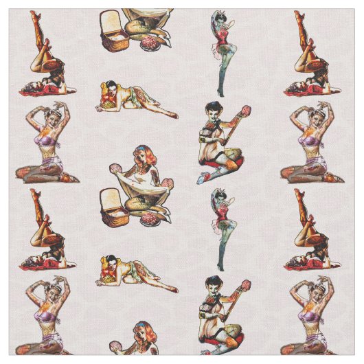 Zombie-Button Ups Stoff (Nahaufnahme)