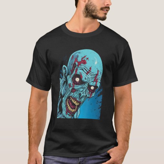 Zombie by Haunted Horror Halloween 3 T-Shirt (Vorderseite)