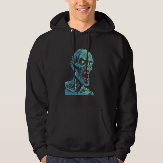 Zombie by Haunted Horror Halloween 6 Hoodie (Vorderseite)