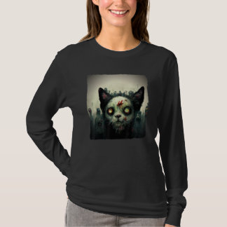 Zombie Ca Ästhetik Böse Gruselig Horror Halloween T-Shirt