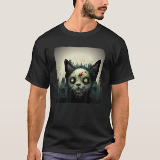 Zombie Ca Ästhetik Böse Gruselig Horror Halloween T-Shirt