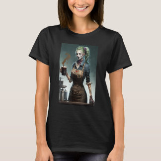 Zombie-Café-Barista Zombies im Alltagsleben S T-Shirt