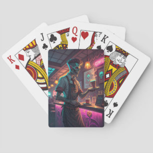 Zombie Café Gruselige urbane Halloween-Spielkart Spielkarten