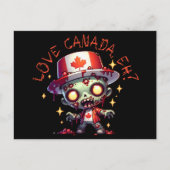 Zombie Canada Day Postkarte (Vorderseite)