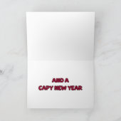 Zombie Capybara Weihnachten Karte (Innenseite)