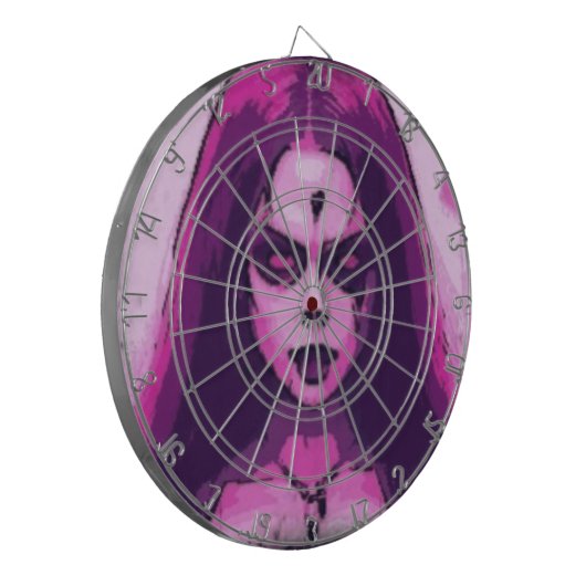 Zombie Cartoon Dartscheibe (Vorderseite Links)