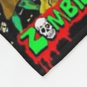 Zombie Cartoon Pattern Fleecedecke (Ecke)
