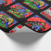 Zombie Cartoon Pattern Geschenkpapier (Ecke)