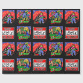 Zombie Cartoon Pattern Geschenkpapier (Flach)