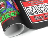 Zombie Cartoon Pattern Geschenkpapier (Rolleneckpunkt)