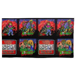 Zombie Cartoon Pattern Kissenbezug