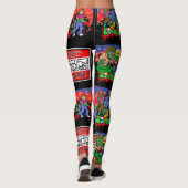 Zombie Cartoon Pattern Leggings (Rückseite)