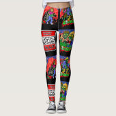 Zombie Cartoon Pattern Leggings (Vorderseite)