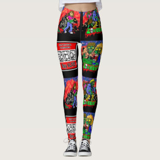 Zombie Cartoon Pattern Leggings