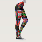 Zombie Cartoon Pattern Leggings (Rechts)