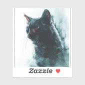 Zombie Cat Apokalypse Aufkleber (Blatt)