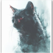 Zombie Cat Apokalypse Aufkleber (Vorderseite)